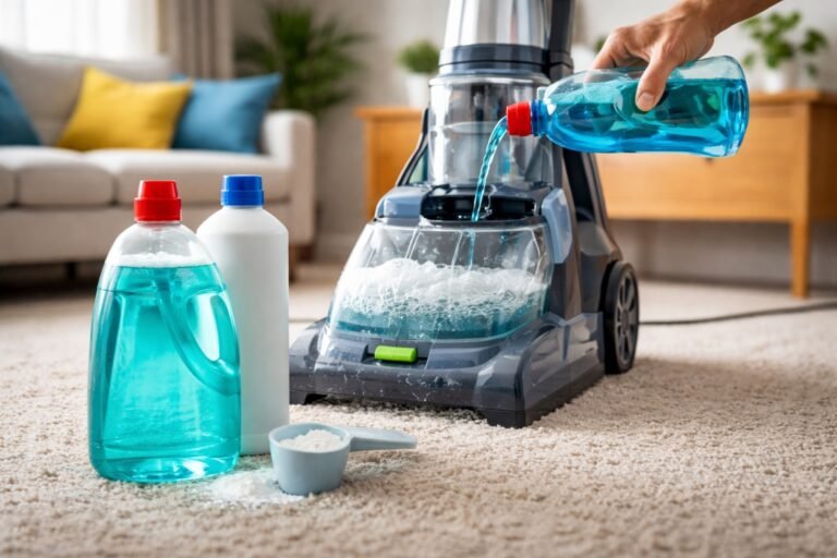 Peut-on mettre de la lessive dans une shampouineuse