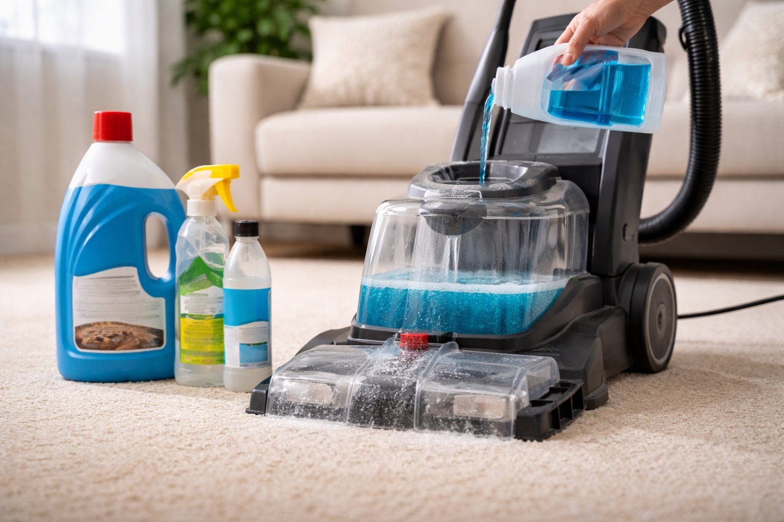 Quel produit mettre dans une shampouineuse